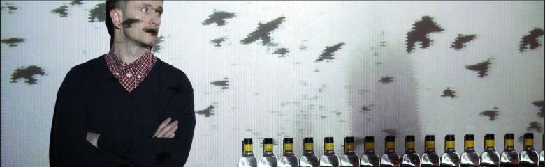 Adam Ficek with birds