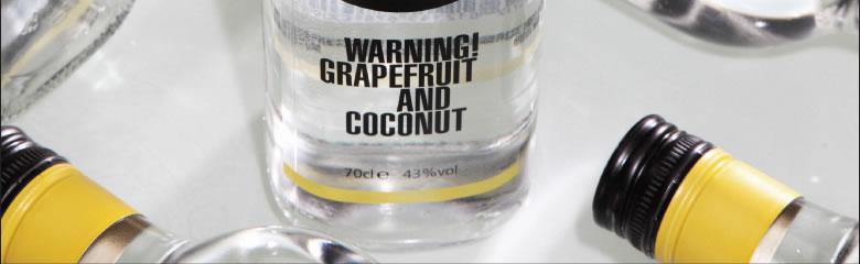 warning lable close up